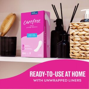 CAREFREE® Panty Liners, Regular, Flat, Unscented, 8 Hour Odor Control, 120ct - Image 7