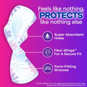 Always Radiant Feminine Pads with Wings, Size 2, Heavy Absorbency, Scented, 26 CT - Image 20