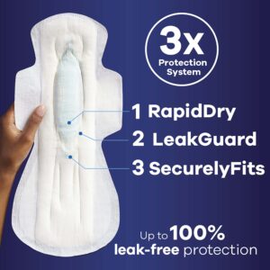 Always Maxi Pads with Wings, Size 5, Extra Heavy Overnight Absorbency, 27 CT - Image 14