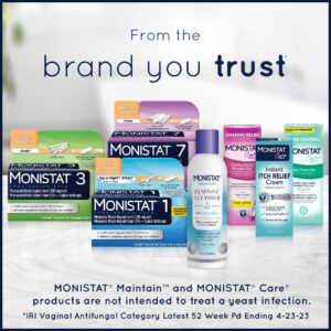Monistat Instant Itch Relief Cream for Women, Maximum Strength Feminine Itch Care, 1 oz - Image 7