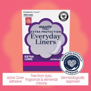 Equate Extra Protection Everyday Liners, Size Extra Long (68 Count) - Image 6