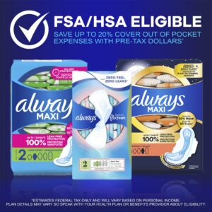 Always Maxi Overnight Pads with Wings, Size 4, Overnight Absorbency, 33 CT - Image 17
