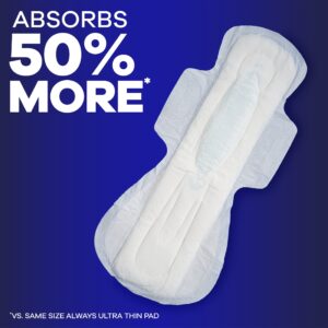 Always Maxi Pads Size 5, Extra Heavy Overnight with Wings, 14 Count - Image 3