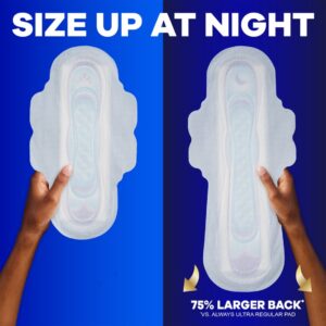 Always Ultra Thin Overnight Pads with Wings, Size 5, Extra Heavy Overnight Absorbency, 15 CT - Image 6