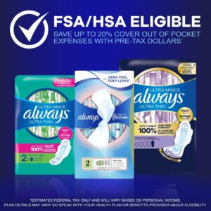 Always Ultra Thin Overnight Pads with Wings, Size 5, Extra Heavy Overnight Absorbency, 15 CT - Image 8