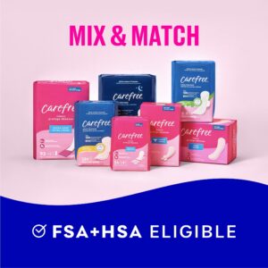 Carefree Regular Panty Liners, Extra Long, Unscented, 100 Count - Image 8