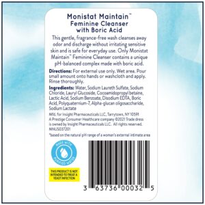 Monistat Boric Acid Feminine Cleanser, Fragrance Free Feminine Wash, 10 fl oz, 1 Pack - Image 9