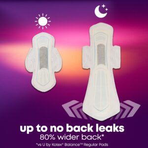 U by Kotex Balance Ultra Thin Overnight Pads with Wings, Extra Heavy Absorbency, 22 Ct - Image 6