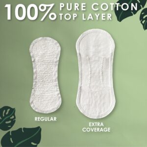 L. Ultra Thin Liners for Women, Regular, 100% Pure Cotton Top Layer 100 Ct - Image 6
