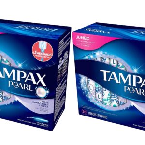 Tampax Pearl Tampons with LeakGuard Braid, Light Absorbency, 50 Ct - Image 13