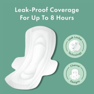 Rael Organic Cotton Cover Menstrual Regular Pads, Unscented, Chlorine Free, 16 Count - Image 4