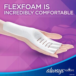 Always Radiant Feminine Pads with Wings, Size 1, Regular Absorbency, Scented, 30 Count - Image 33