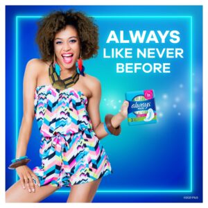 Always Maxi Pads with Wings, Size 2, Long Super Absorbency, 42 CT - Image 33