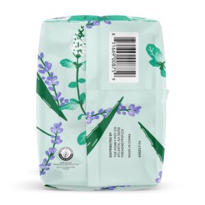 Honey Pot 100% Organic Cotton Cover Cooling Herbal Infusion Overnight Pads, 12 Count