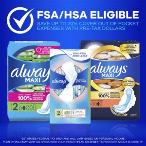 Always Maxi Pads with Wings, Size 2, Long Super Absorbency, 60 CT - Image 8