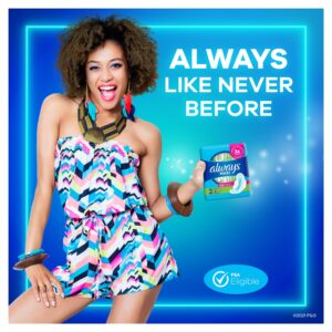 Always Maxi Pads with Wings, Size 2, Long Super Absorbency, 60 CT - Image 25