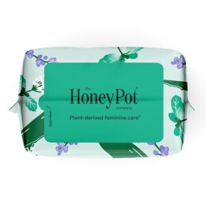 Honey Pot 100% Organic Cotton Cover Cooling Herbal Infusion Regular Pads, 20 Count - Image 15