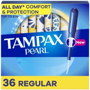 Tampax Pearl Tampons, with LeakGuard Braid, Regular Absorbency, Unscented, 18 Count - Image 12