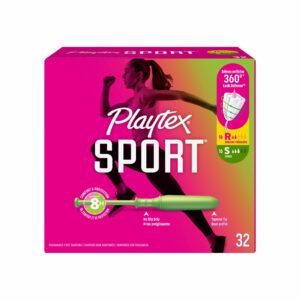 Playtex Sport Tampons, Fragrance Free, Regular/Super, 32 Count - Image 12