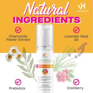vH Essentials Feminine Foaming Wash with Boric Acid & Prebiotics, Odor Eliminating pH-Balanced Daily Cleanser with Lavender and Chamomile, 5 fl oz - Image 5