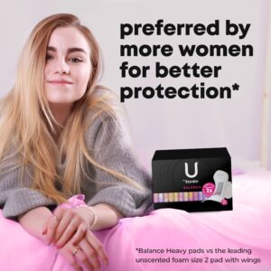 U by Kotex Balance Ultra Thin Pads with Wings, Heavy Absorbency, 46 Count - Image 8