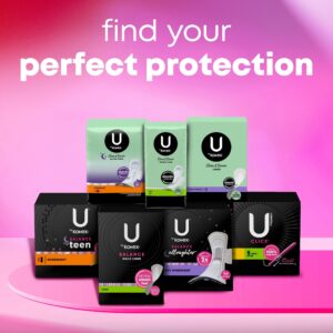 U by Kotex Balance Ultra Thin Pads with Wings, Heavy Absorbency, 46 Count - Image 10
