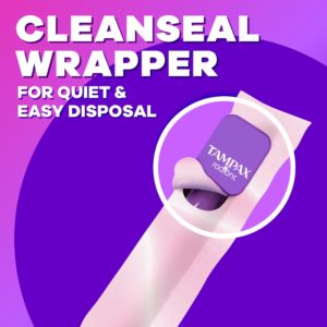 Tampax Radiant Tampons with LeakGuard Braid, Super Absorbency, 28 Count - Image 17