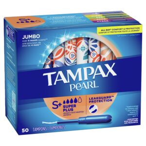 Tampax Pearl Tampons with LeakGuard Braid, Super Plus Absorbency, 36 Count - Image 18