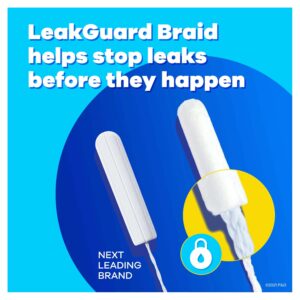 Tampax Pearl Tampons with LeakGuard Braid, Super Plus Absorbency, 36 Count - Image 19