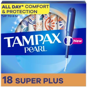 Tampax Pearl Tampons with LeakGuard Braid, Super Plus Absorbency, 36 Count - Image 23