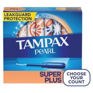 Tampax Pearl Tampons with LeakGuard Braid, Super Plus Absorbency, 36 Count - Image 25