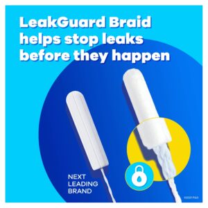 Tampax Pearl Tampons with LeakGuard Braid, Super Plus Absorbency, 36 Count - Image 30
