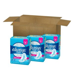 Always Maxi Pads with Wings, Size 3, Extra Long Super Absorbency, 33 CT - Image 18