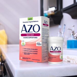 AZO Boric Acid Vaginal Suppositories for Odor Control, HSA/FSA Eligible, 30 Count - Image 8