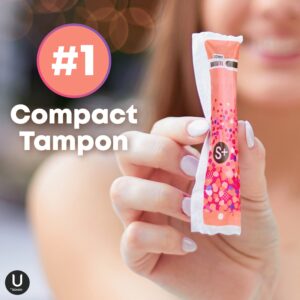 U by Kotex Click Compact Tampons, Super Plus, Unscented, 45 Count - Image 4