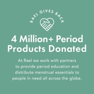 Rael Certified Organic Cotton Cover Unscented Pads with Wings, Large, 14 Count - Image 6