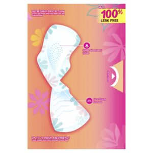 Always Radiant Teen Pads with Wings, Size 1, Regular Absorbency, 42 CT - Image 10