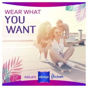 Always Radiant Teen Pads with Wings, Size 1, Regular Absorbency, 42 CT - Image 17
