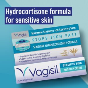 Vagisil Anti-Itch Vaginal Cream, Maximum Strength, Sensitive Skin, 1 oz. - Image 3
