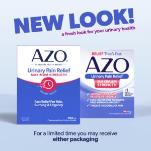 AZO Urinary Pain Relief Maximum Strength Tablets, HSA/FSA Eligible, Fast Relief, 24 Count - Image 5