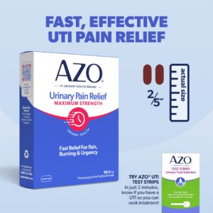 AZO Urinary Pain Relief Maximum Strength Tablets, HSA/FSA Eligible, Fast Relief, 24 Count - Image 6