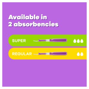 Tampax Pocket Radiant Tampons with LeakGuard Braid, Regular Absorbency, 14 Ct - Image 2
