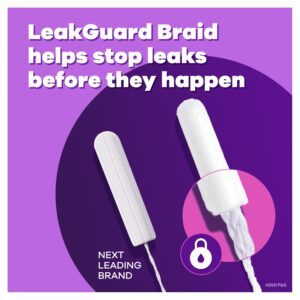 Tampax Pocket Radiant Tampons with LeakGuard Braid, Regular Absorbency, 14 Ct - Image 3