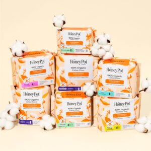 Honey Pot 100% Organic Cotton Comfort Cover Regular Pads, 20 Count - Image 3