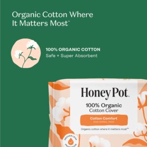 Honey Pot 100% Organic Cotton Comfort Cover Regular Pads, 20 Count - Image 11