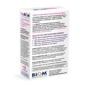 Vagibiom Biom Probiotics Vaginal Probiotic Suppository for Women, Fragrance Free in a Convenient 5 Count Suppository pack - Image 4