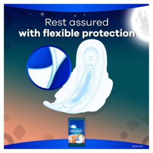 Always Ultra Thin Overnight Pads with Flexi-Wings, Size 4, Overnight, Unscented, 16 Count - Image 18