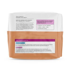 The Honey Pot Company, Herbal Daytime Incontinence Pads with Wings, Organic Cotton Cover, 16 ct. - Image 7