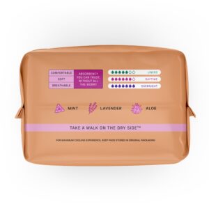 The Honey Pot Company, Herbal Daytime Incontinence Pads with Wings, Organic Cotton Cover, 16 ct. - Image 8