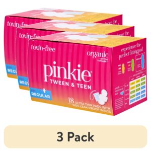 Pinkie Teen Pads, Organic Cotton, Regular (18 Count) - Image 7